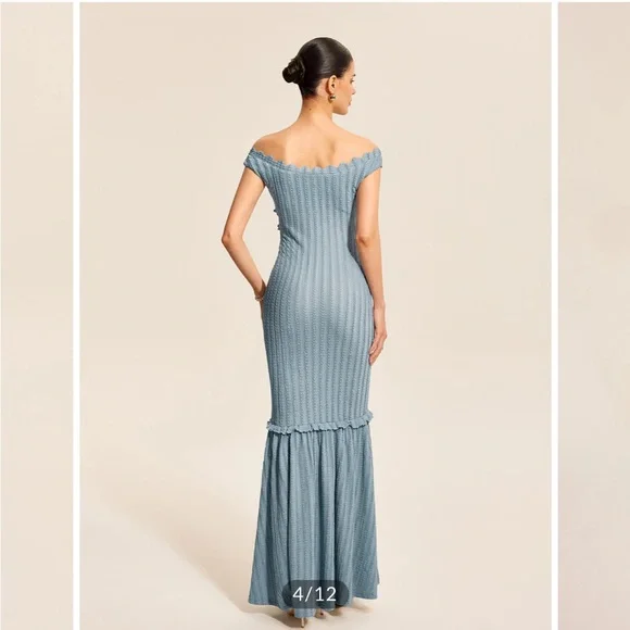 Commense Off-Shoulder Ruffle Dress - Picture 4 of 5